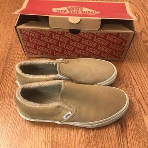 Vans Classic Slip on Khaki/True White